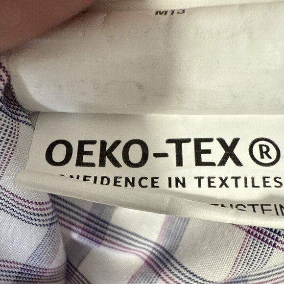 Tommy Hilfiger Men's Button Down Long Sleeve Wrinkle Free 18 34/35 Plaid 2X - Picture 7 of 10